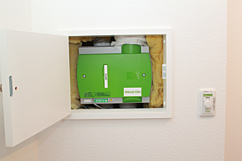 注文住宅　札幌　第三種換気システム取付状況　メンテナンスが簡単