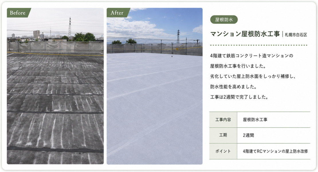 マンション屋根防水工事